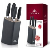 GERLACH STYLE PLUS ZESTAW 5 NOŻY W BLOKU NOŻE KUCHENNE KOMPLET PREMIUM