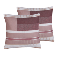 Zestaw 2 poduszek dekoracyjnych geometryczny wzór 45 x 45 cm wielokolorowy ERINUS