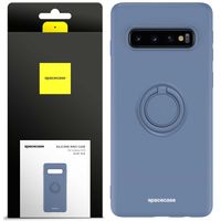 Spacecase Silicone Ring Galaxy S10 Blue