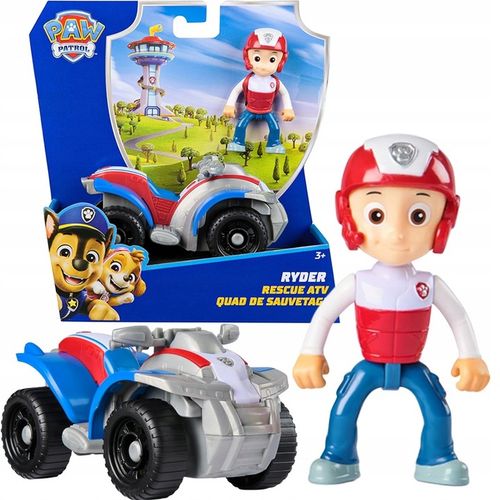 PSI PATROL RYDER QUAD POJAZD RATUNKOWY RUCHOMA FIGURKA ZESTAW ECO na Arena.pl