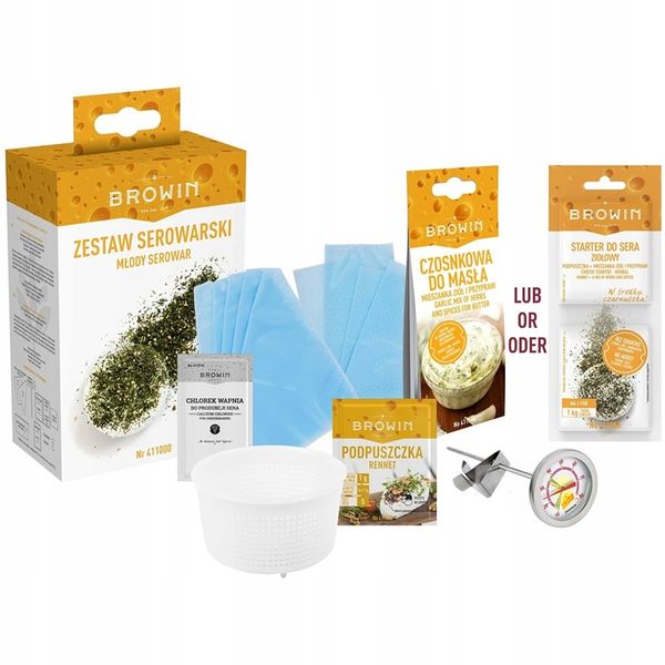 ZESTAW SEROWARSKI domowy ser PODPUSZCZKA chlorek zdjęcie 1