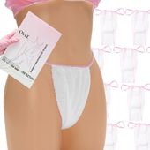 STRINGI majtki jednorazowe damskie do depilacji masażu opalania 100 sztuk