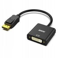 ADAPTER DisplayPort Męski na DVI Żeński PRZEJŚCIÓWKA Sygnał Obrazu