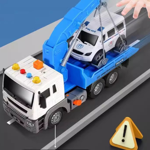 Interaktywna Ciężarówka Z Hakiem I Lawetą Światła Dźwięki Ruchome Elementy na Arena.pl