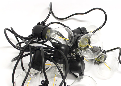 Lampki ogrodowe 10 LED, żarówki białe na Arena.pl
