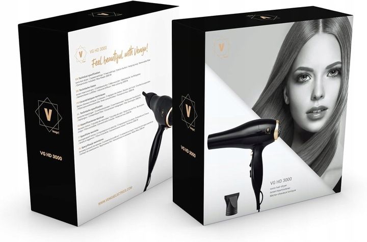 SUSZARKA DO WŁOSÓW HD3000 JONIZACJA DUŻA LEKKA 2000W 3 TEMP Koncentrator zdjęcie 10