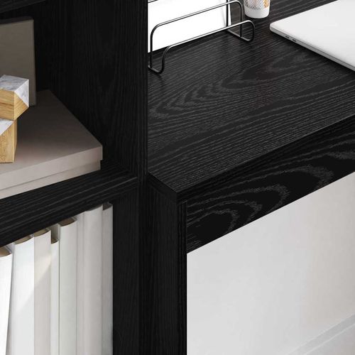 Biurko Czarny dąb 100 x 40 x 76 cm Materiał drewnopochodny na Arena.pl