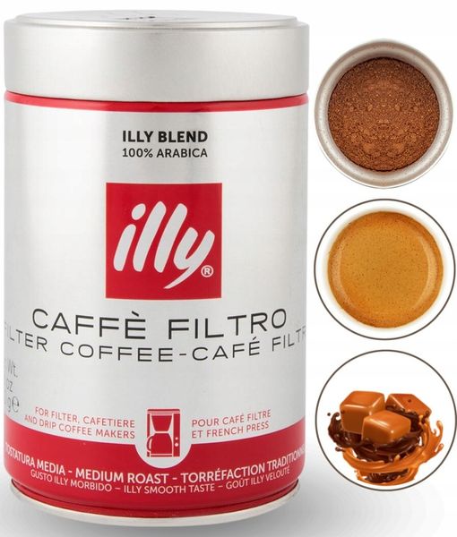 illy CLASSICO CAFFE FILTRO Kawa mielona 250g zdjęcie 1