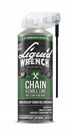 SMAR DO ŁAŃCUCHA LIQUID WRENCH DO MOTOCYKLI ROWERÓW SPRAY 380 ml na Arena.pl
