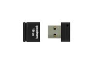 2 x MAŁY pen-drive 16GB Goodram Piccolo 20MB/s USB 2.0 KRÓTKI czarny RADIO