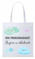 Śmieszny Zabawny Prezent Torba Eco Biała Shopper Z Nadrukiem Ze Zdjęciem