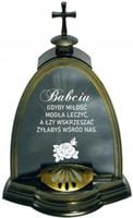 ZNICZ LAMPION kapliczka z GRAWEREM dla Babci