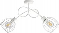Lampa SUFITOWA żyrandol WISZĄCA LOFT drut kula x2
