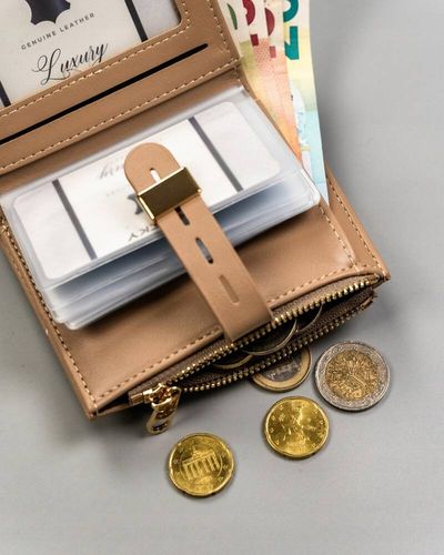 portfel damski ze skóry ekologicznej z wkładką na karty - 4u cavaldi na Arena.pl