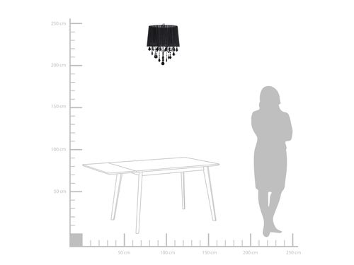 Lampa wisząca czarna EVANS na Arena.pl