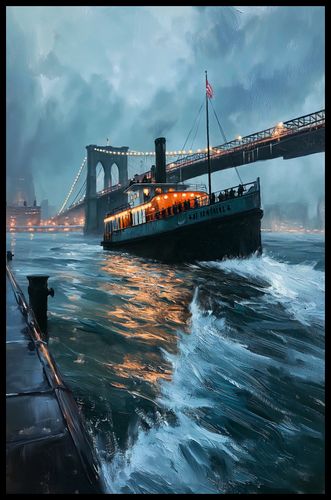 Plakat 53x81cm Stary Parowiec na Arena.pl