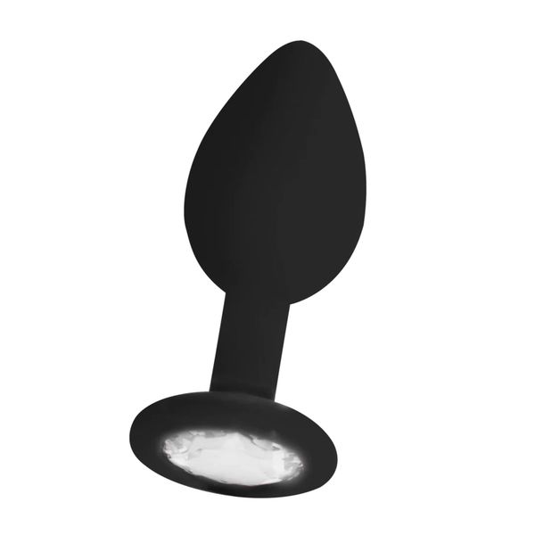 Diamond Butt Plug - Regular Black zdjęcie 1
