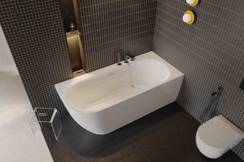 PI bateria wannowa 3 otworowa, grafit szczotkowany na Arena.pl