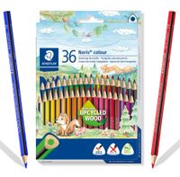 kredki ołówkowe trójkątne 36k noris wopex staedtler