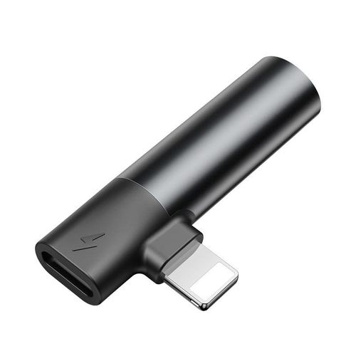 Adapter Audio Baseus L43 Lightning do Mini Jack 3.5mm + Lightning (czerwony) na Arena.pl