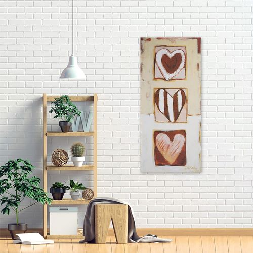 Deco Panel, Trzy serca abstrakcja 50x100 na Arena.pl