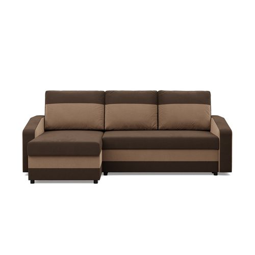 Narożnik uniwersalny, mikrofaza, AURELO, 231x140x92 cm, brąz | TYLETEGOTU na Arena.pl