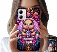 ETUI DO MOTOROLA MOTO G14 - SŁODKA KAPIBARA Z SZEJKIEM, SUPER WZORY