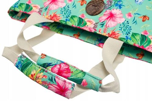 Torba Plażowa Duża Zapinana Na Zamek Torebka Shopper z Podszewką Piknik XXL na Arena.pl