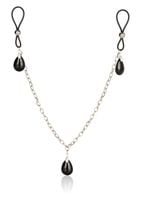 nonpierce nipple chain jewelry black
