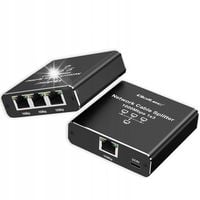 Rozdzielacz Splitter mini SWITCH 1x2 port RJ45 1000Mbps USB-C Aluminium
