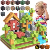 KLOCKI MAGNETYCZNE Sześciany Dla dzieci 1 LUDZIK 100 KLOCKÓW Zestaw