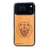 drewniane etui bewood do iphone 17 pro max niedźwiedź merbau