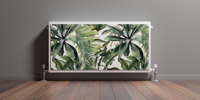 OSŁONA MAGNETYCZNA Grzejnika Tropikalne Liście Natura 100cm x 60cm zdjęcie 3