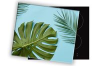 SZKLANA DESKA NA KUCHENKĘ 80x52 036B MONSTERA
