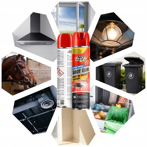 PREPARAT SPRAY ŚRODEK NA MUCHY MUSZKI OWOCÓWKI KOMARY NO PEST 750ML na Arena.pl