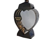 MAMA MAMIE ZNICZ ZNICZE LAMPION NA GRÓB SERCE RÓŻA ZŁOTO