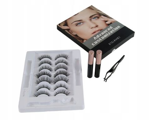 RZĘSY MAGNETYCZNE 7x DŁUGIE 2x EYELINER NATURALNE na Arena.pl