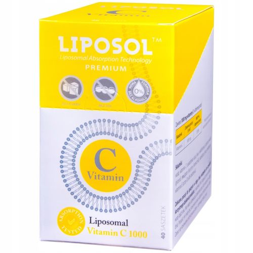 Aliness LIPOSOL LIPOSOMALNA WITAMINA C NA ODORNOŚĆ BUFOROWANA 1000mg 40sasz na Arena.pl