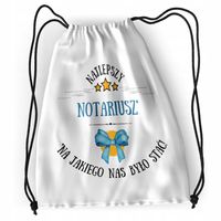 Plecak Dla Notariusza Sportowy Szkolny Worek Z Nadrukiem Ze Zdjęciem