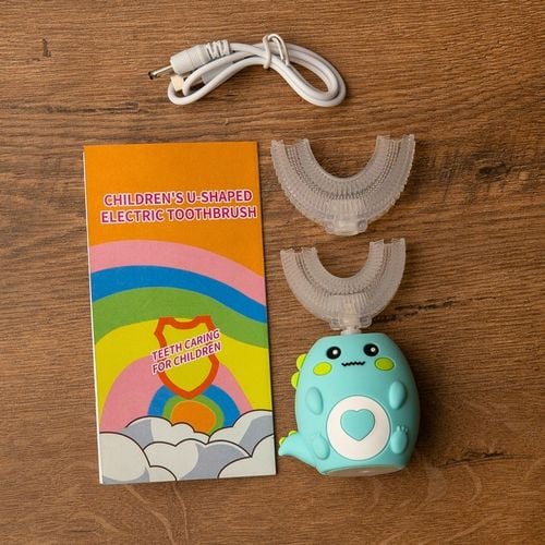 SZCZOTECZKA SONICZNA DO ZĘBÓW ELEKTRYCZNA AKUMULATOROWA DLA DZIECI 2-12 LAT na Arena.pl