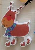 Lampki LED wisząca dekoracja świąteczna renifer