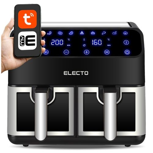 PODWÓJNA FRYTKOWNICA AIR FRYER BEZTŁUSZCZOWA DWUKOMOROWA 8L WIFI na Arena.pl