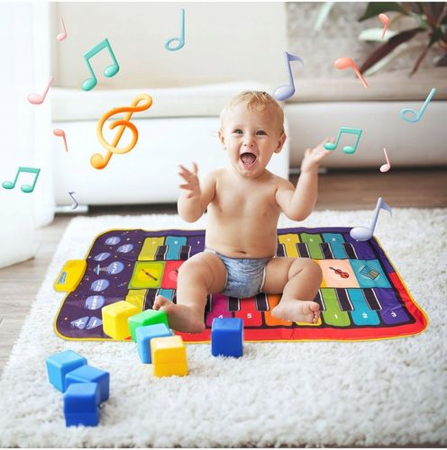 OGROMNA MATA MUZYCZNA DO TAŃCZENIA EDUKACYJNA INTERAKTYWNA GRA 140 X 70 CM na Arena.pl