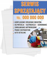 Ulotki A4 reklamowe firmowe 1000 szt różne wzory SERWIS SPRZĄTAJĄCY