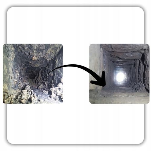 ŚRODEK PROSZEK DO CZYSZCZENIA KOMINA PIECA USUWANIA SADZY ZESTAW HANSA 1kg na Arena.pl