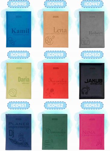 KALENDARZ A5 2026 dzienny TERMINARZ z grawerem DLA POLICJANTA TWÓJ TEKST na Arena.pl