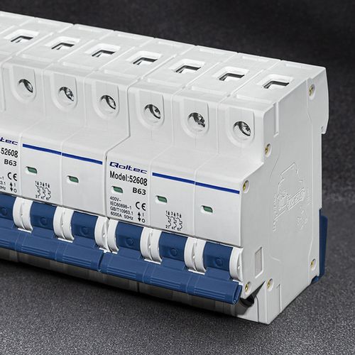 Qoltec Wyłącznik nadprądowy B63 | Bezpiecznik | AC | 63A | 3P na Arena.pl