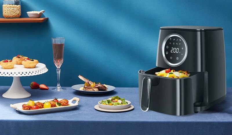 Frytkownica Beztłuszczowa Air Fryer 4.2L Moc 1400W Okno Podglądowe zdjęcie 4