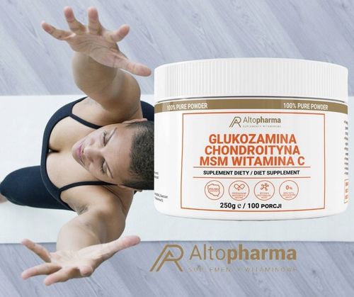GLUKOZAMINA CHONDROITYNA MSM WITAMINA C KOŚCI 250g na Arena.pl