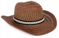 Letni naturalny kapelusz kowbojski Jerry uniseks cz20158-3